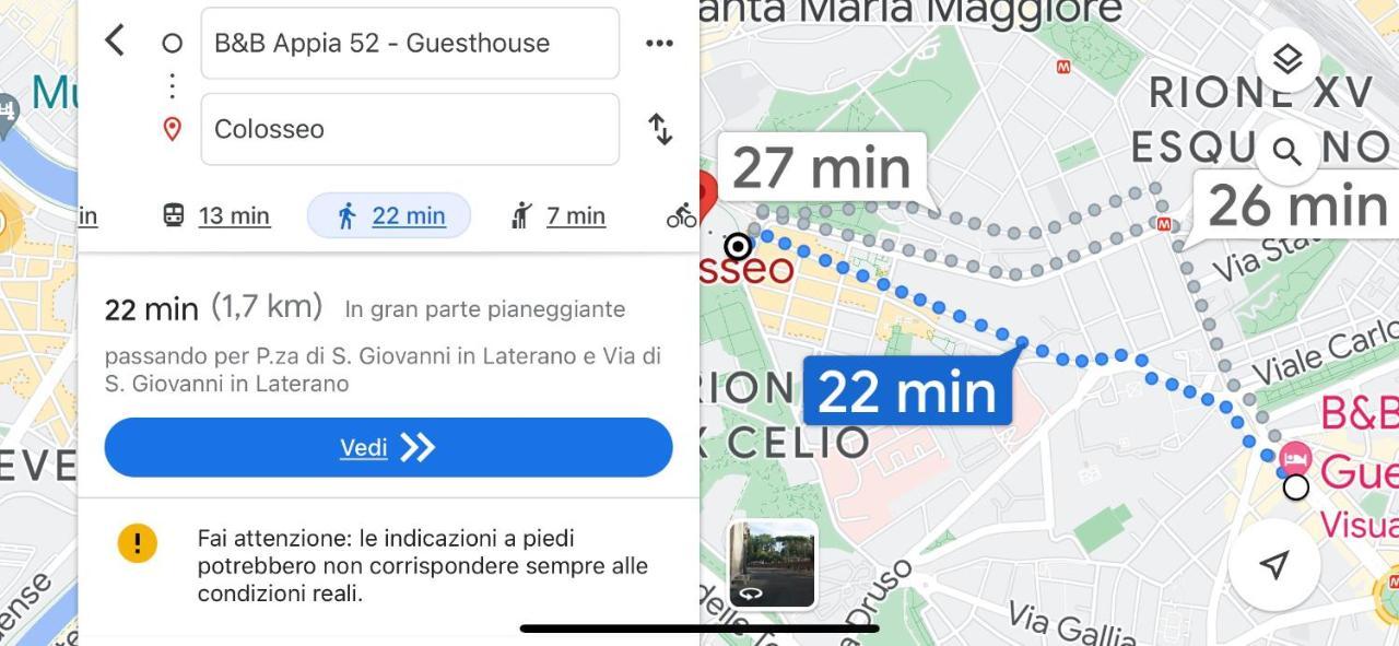 Appia 52 Hotell Roma Eksteriør bilde